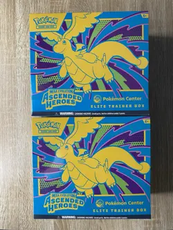 Mega Evolution Ascended Heroes Pokemon Center Elite Trainer Box ETB Lot of 2 - Image 1