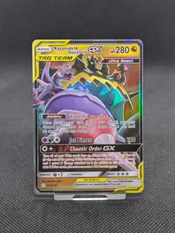 Pokemon Card Naganadel & Guzzlord GX 158/236 Cosmic Eclipse NM/M - Image 1