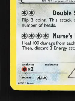 Blissey XY56 MP XY Black Star Promos English Pokemon Card TCG - Image 2