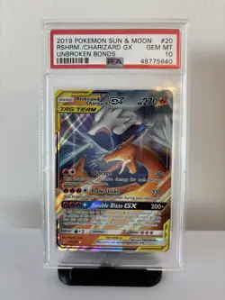 Pokemon TCG – Reshiram & Charizard GX – Unbroken Bonds 20/214 – PSA 10 GEM MINT - Image 1