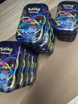 Lot of 9 Factory Sealed Pokemon TCG: Mega Heroes Mini Tin (Mega Venusaur) - Image 1
