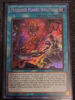 Yugioh! Pressured Planet Wraitsoth PHHY-EN059 Secret Rare 1st Edition NM - Image 1