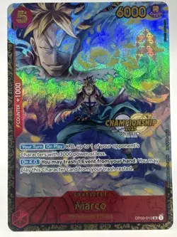 Marco OP03-013 EN ONE PIECE TCG 2023 Championship Promo-NM - Image 1