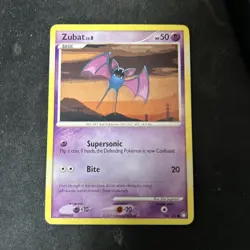 Pokemon ZUBAT LV.8 108/123 COMMON CARD MYSTERIOUS TREASURES - Image 1