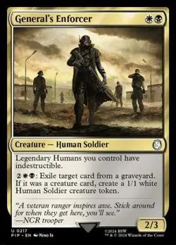 MTG Universes Beyond: Fallout - General's Enforcer - Image 1