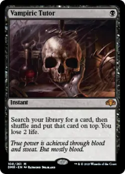 MTG Dominaria Remastered - Vampiric Tutor - Image 1