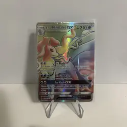 Pokemon TCG Alolan Ninetales GX Guardians Rising 150/145 Holo Secret Rare/damage - Image 1