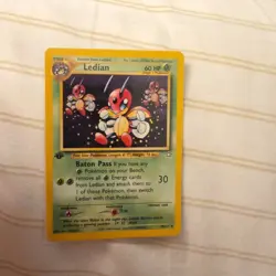 Pokemon Neo Genesis 1st Edition Regular Finish Ledian 39/111 LP- - Image 1