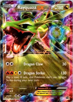 Pokemon TCG Rayquaza EX XY73 XY Black Star Promo Holo LP (SKU 1-4) - Image 1