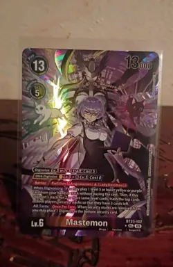Mastemon Alt art BT23-102 SEC HACKERS' SLUMBER Digimon Card ENGLISH 🔥 OBO - Image 1