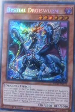Bystial Druiswurm MP23-EN159 Prismatic Secret Rare 1st Edition YuGiOh TCG Card - Image 1