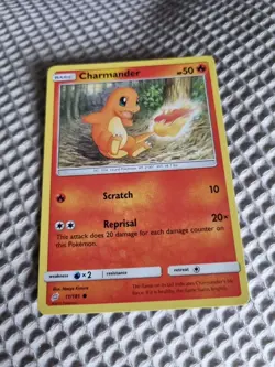Pokemon TCG Charmander Team Up 11/181 Regular LP. - Image 2