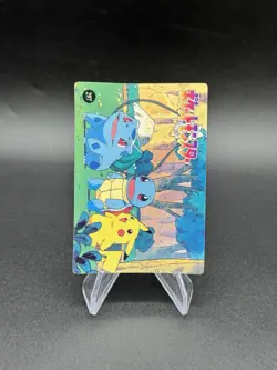 Pikachu Rocket Holo Pokemon Vintage Pocket Monsters Vending Prism Sticker 289 - Image 2