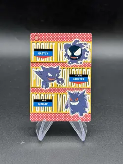 Gastly Gengar Holo Pokemon Vintage Pocket Monster Vending Prism Sticker 582 - Image 2
