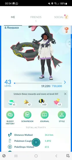 Pokemon Go (Stage 43) Shiny Legendary Rayquaza ( 6 Shinys ) - Image 1