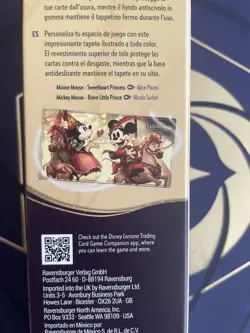 Disney Lorcana Iconic Mickey Minnie Premium Foil Playmat Exclusive Rare - Image 4