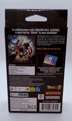Bandai CG: Dragon Ball Super Card Game Fusion World Starter Deck Giblet FS10 - Image 2