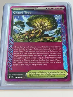 136/142 Grand Tree : ACE SPEC Rare Holo Card : Stellar Crown : Pokemon TCG - Image 2