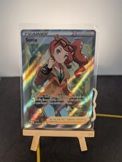 Sonia 192/192 Full Art Trainer Holo Rare Rebel Clash Pokemon Card - Image 1