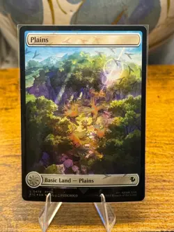 🔥🐤 Magic: The Gathering – Chocobo Track Textured Plains (Foil) 🐤🔥 - Image 1