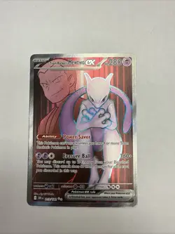 Pokemon TCG Team Rockets Mewtwo EX 213/182 Ultra Rare Destined Rivals - Image 1