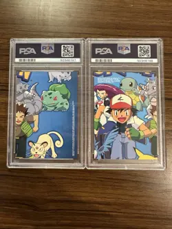 PSA 10 Topps Pokemon TV Series 1 Jesse TV9 and James TV10 Foil Holo SEQUENTIAL - Image 2