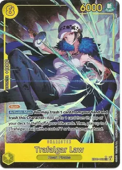 ONE PIECE - TRAFALGAR LAW - EB03-062 ALT ART SECRET RARE ENG EB03 NEW - Image 1