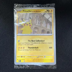 Pikachu at the Museum (Sealed) Pokemon TCG Promo Oversized Card - UK - Image 1