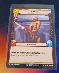 Star Wars Unlimited HK-47 Legendary Card 130/264 Legends Of The Force - Image 1