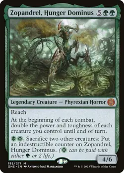 Zopandrel, Hunger Dominus - Phyrexia: All Will Be One - Regular - Mtg - 195 - Image 1
