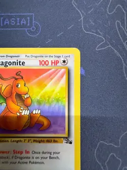 Dragonite 19/62 Fossil Regular Pokemon TCG - EX-NM - Image 3