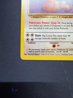 Dragonite 19/62 Fossil Regular Pokemon TCG - EX-NM - Image 4
