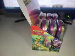 Pokemon Prismatic Evolutions 8 Mini-Tins Sealed In Box - Image 2