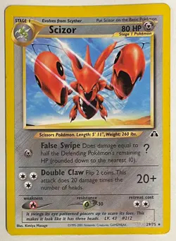 Scizor Non-Holo 29/75 – 2001 Neo Discovery Pokemon TCG – LP - Image 1