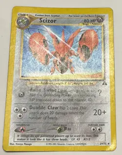 Scizor Non-Holo 29/75 – 2001 Neo Discovery Pokemon TCG – LP - Image 3