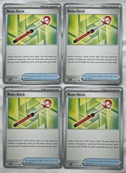 Roto-Stick 127/131 x4 - NM Prismatic Evolutions Pokemon TCG Playset X4 - Image 1