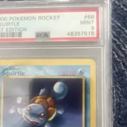 Pokemon Rocket Squirtle Basic 1st Edition Regular PSA 9 #68 2000 - Image 2