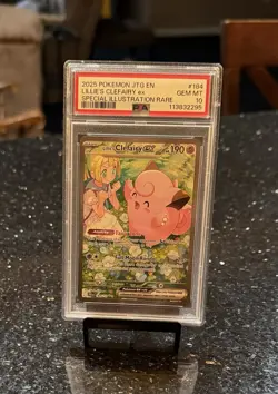 2025 POKEMON JTG EN-JOURNEY Rare TOGETHER #184 LILLIE'S CLEFAIRY EX PSA 10 - Image 1