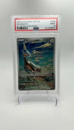 2024 POKEMON SSP EN-SURGING SPARKS ILLUSTRATION RARE #209 SKARMORY PSA 9 - Image 1
