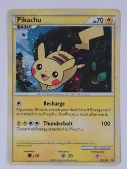 Pikachu HGSS03 Swirl Pokemon TCG: 2010 HGSS Black Star Promo - Image 1