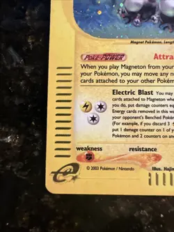 2003 POKEMON SKYRIDGE #H18 MAGNETON-HOLO SUPER MINTY - Image 4
