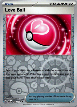 Love Ball 156/167 Twilight Maxquerade Reverse Holo Pokemon TCG NM - Image 1