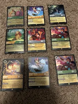Lot Of 9 Disney Lorcana Legendary - Image 1