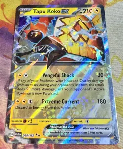 Pokemon Tapu Koko Ex 068/182 Double Rare Holo Ultra ENG Paradox Rift 2023 MINT - Image 3
