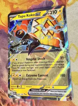 Pokemon Tapu Koko Ex 068/182 Double Rare Holo Ultra ENG Paradox Rift 2023 MINT - Image 5