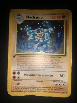 carta pokemon Machamp Prima Edizione 1 Ed ita Holo set base 8/102 italiana - Image 1