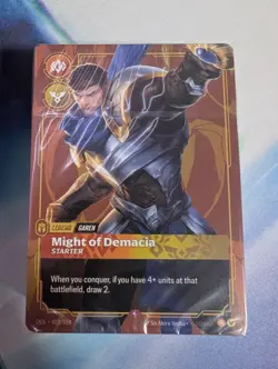 Riftbound English Garen Might of Demacia 40 Card Deck Sealed Proving Grounds - Image 1
