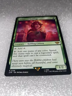 MTG Delighted Halfling Lord of the Rings LTR # 0158 Non-Foil NM Regular - Mana - Image 2