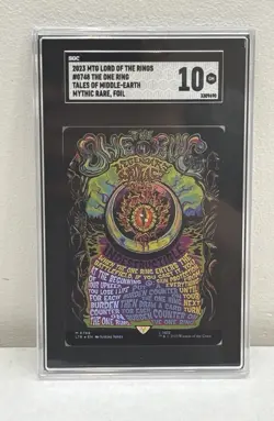 2023 Magic The Gathering The One Ring Borderless Poster FOIL #748 SGC 10 - Image 1