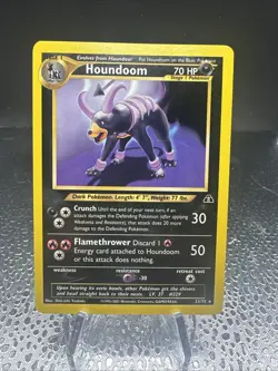 Pokemon TCG Houndoom Neo Discovery 4 Non Holo Unlimited Rare - Image 1